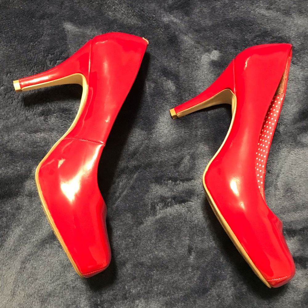 Madden Girl Cherry Red Patent Pumps